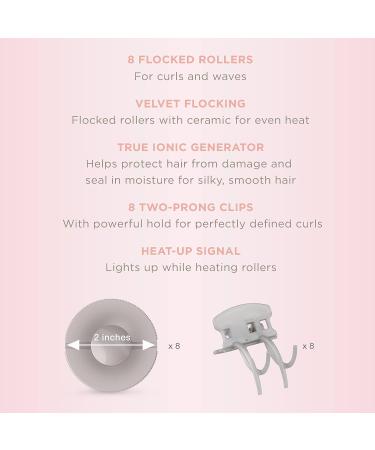 INFINITIPRO BY CONAIR Hot Roller Set - 8 Jumbo Rollers with Ionic Generator - Buy Online on GoSupps.com