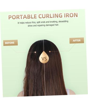Dual-Purpose Hair Straightener & Curler - Portable Adjustable Temperature Flat Iron for Girls - Buy Online on GoSupps.com