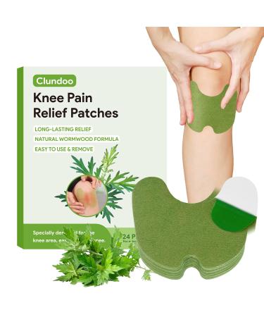 Clundoo Pain Relief Patch 24 Pieces Pain Relief Patch Moxibustion Pain Relief Patch for Knee Back Neck Shoulder