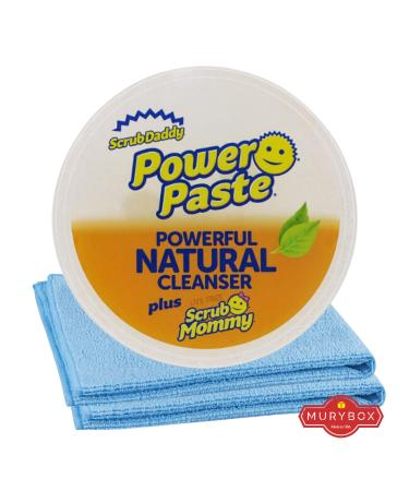 Scrub Daddy Power Paste with Scrub Mommy Cleaning Paste Bundle with 2 Microfiber Cleaning Towel 16x16in + MB Sticker. Compared to Pink Stuff Cleaner Paste and Tangerine Clean Scrub Daddy