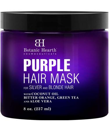 Botanic Hearth Purple Hair Mask - for Blonde, Silver and Gray Hair, Sulfate & Paraben Free - 8 fl oz - Buy Online on GoSupps.com