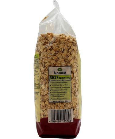 Alnatura Organic oat flakes large leaf vegan pack of 6 6 x 500 g - Buy Online on GoSupps.com