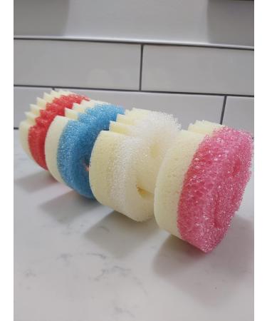 Scrub Daddy Scrub Mommy Gift Pack 4 Count Multipurpose Multicolor Absorbent Dual-Sided Sponges Scratch-Free Odor Stain-Resistant Smiley Face Scrubbers Soft in Hot Water Firm in Cold Water - Buy Online on GoSupps.com