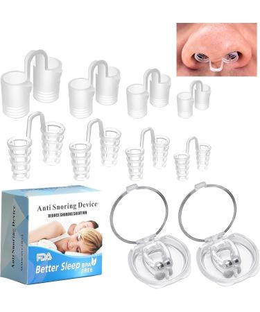 10PCS Reusable Anti Snore Devices - Stop Snoring Solution for Men and Women | Silicone Nose Vents & Magnetic Clips | Nasal Snorers Sleep Aid (S M L XL) - Buy Online on GoSupps.com