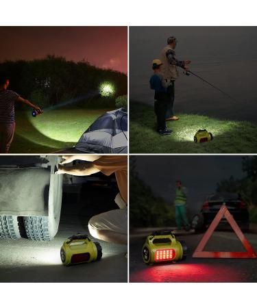 LE Rechargeable LED Camping Lantern 1000LM | 5 Light Modes | Power Bank | IPX4 Waterproof | USB Cable | Ideal for Hurricane Emergency, Hiking & Home - Buy Online on GoSupps.com