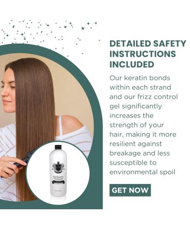 Brazilian Keratin Hair Treatment Gel - Straightening & Smoothing for All Hair Types | Reduces Frizz Adds Volume & Gloss - Buy Online on GoSupps.com