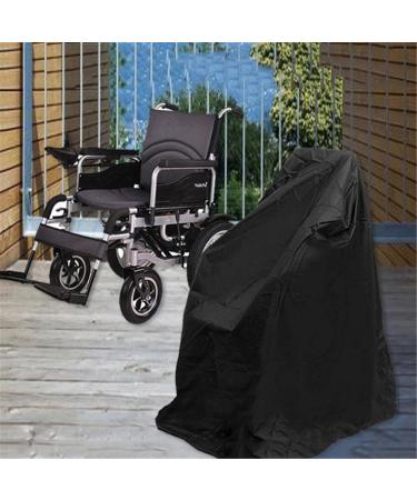 Wheelchair Cover | Mobility Scooter Cover Wheelchair Dust Cover | Waterproof Wheelchair Protection Cover | Wheelchair & Scooter Storage Protective Cover (115x75x130cm Black) 115x75x130cm Black - Buy Online on GoSupps.com