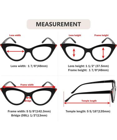 Cat-eye Style Ladies Reading Glasses - 1.75 Diopters | Eyekepper - Buy Online on GoSupps.com