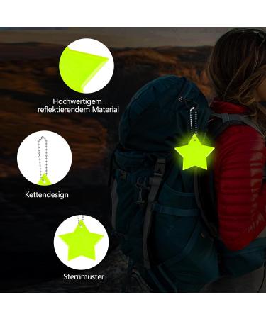 Lemonstone 12-Piece Reflector Set | Safety Pendants for Children Backpacks & Trailers | Reflective Keychains & School Bag Accessories - Buy Online on GoSupps.com