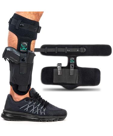 Ankle Holster For Concealed Carry, Conceal Holster | Upgraded Version | Comfortable & Durable | Fits: Glock 43 27 26 19, Ruger LCP 380, Kimber, XDS 45, M&P Shield 9mm Bodyguard 380 Sig Sauer P365 P238 LPV SnapHolster