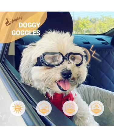 Namsan Dog Glasses for Small Dogs - UV Protection Waterproof Motorcycle Sunglasses & Safety Eyewear - Buy Online on GoSupps.com