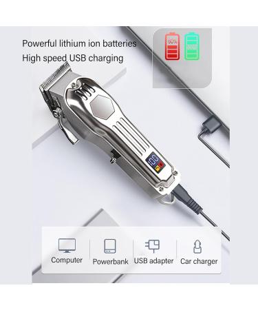 Buy Professional Electric Hair Trimmer Kit - High Performance LED Display Rechargeable Grooming Tool for Men - Buy Online on GoSupps.com