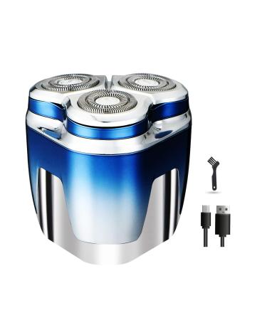 USB 3D Electric Shaver Rotary Shavers Head Shavers for Bald Men Hypoallergenic Wet/Dry Shaving Razor and Organizer 1 Hour Fast Charging Perfect for Gifts 3D Floating Head