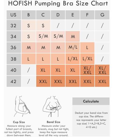 HOFISH Hands Free Pumping Bra | Seamless Nursing Maternity Bra for Pregnancy/Breastfeeding | S-2XL Sizes | Beige XXL Pumping Bra - Buy Online on GoSupps.com