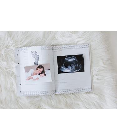 Pearhead First 5 Years Baby Memory Book - Gender-Neutral Baby Keepsake - Black and Gold Polka Dot Design - Perfect Gift for New Parents - Includes Hello Baby Sonogram Book - 1 Count - Buy Online on GoSupps.com