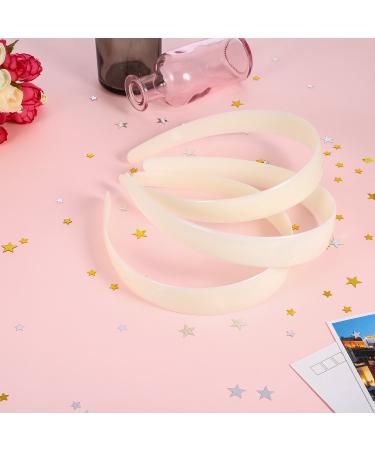 Buy 20 White Craft Plastic Headbands | 1 Inch Plain No Teeth DIY Hair Bands for Stylish Hair Accessories - International Shipping Available - Buy Online on GoSupps.com