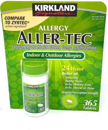 DIINGO Pill Case Box Bundle & Kirkland Signature Aller-Tec 365 Tablets - Best International Shipping Available - Buy Online on GoSupps.com