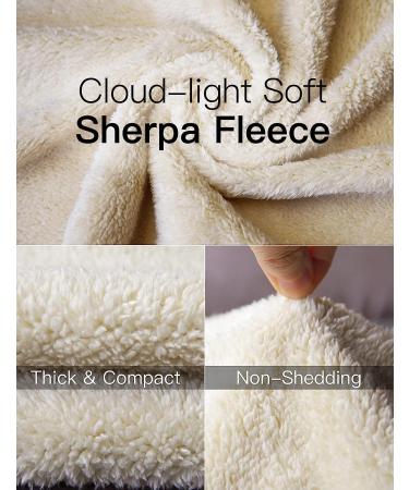 Inno Men's Sherpa Fleece Lined Jogger Pants - Warm Thermal Sweatpants for Winter - Black - Large Regular-32 - Buy Online on GoSupps.com