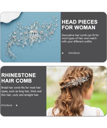 Abaodam Piece Wedding Hair Accessories Wedding Hair Clip Rhinestone Hair Clips Gold Hair Clips Bridal Hair Accessories Hair Comb Wedding Side Hair Comb Rhinestones Bride Headband Girl - Buy Online on GoSupps.com