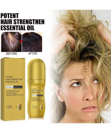 Huile de cheveux Damaged Hair Oil Scalp Oil for Hair Growth Hair Thickening Oil for Men Rollerball Hair Oil for Growth Scalp Oil Hair Moisturizer for Thickening - Buy Online on GoSupps.com