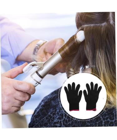 Alipis 1 Set 4pcs Gloves Curling Iron Glove Bumps Glove Anti-Scald Hairdressing Tool Black 21.5X12.2 cm - Buy Online on GoSupps.com