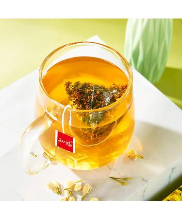 Yctze Osmanthus Oolong Tea Bags 22 Count Dried Flavored Herbal Tea Thirst Quenching Tea for Relax Home Office Holiday Party - Buy Online on GoSupps.com
