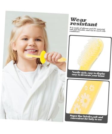 Homsfou Soft Silicone Baby Travel Toothbrush - Mouth Freshening Food-Grade Yellow - 1 Pack - Buy Online on GoSupps.com