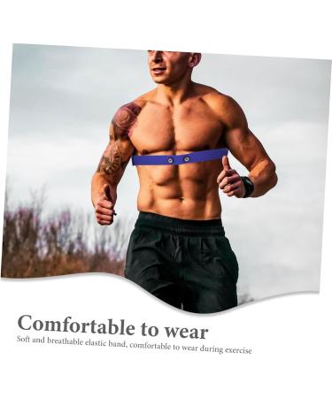 Yardwe Heart Frequency Knife Fastening Belt Replacement Strap - Sports Nylon Chest Strap for Heart Rate Monitoring 17.00x3.00 cm Blue - Buy Online on GoSupps.com