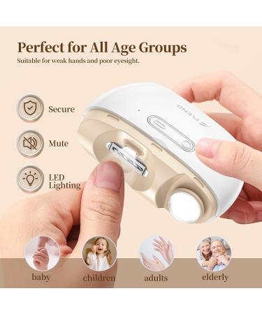 Electric Nail Clipper Nail Trimmer Nail Polisher 2 in-1 Automatic Nail Clipper 2 Speed Fingernail Clippers Nail File with Light Women Manicure Set Nail Clippers for Baby Kids Seniors Weak Hands Mjq-fu0913-01 - Buy Online on GoSupps.com