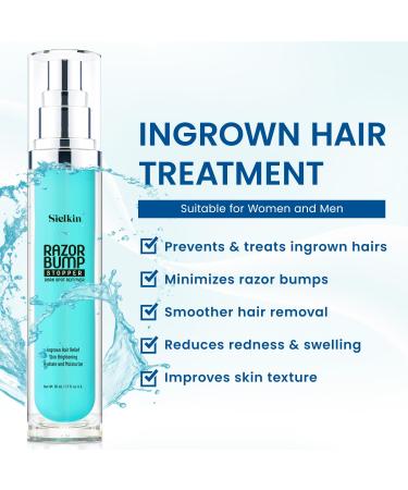 Ingrown Hair Treatment | Razor Bumps Stopper for Men & Women | Upgraded Formula - Buy Online on GoSupps.com