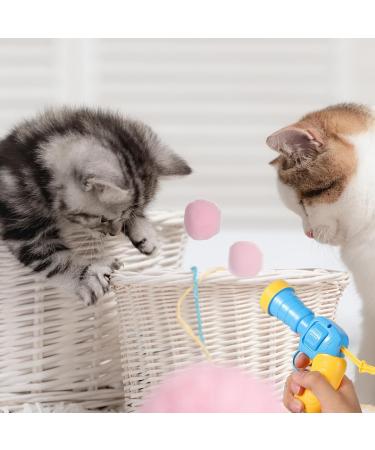 LPMXYW 35pcs Cat Ball Gun Interactive Toy Plush Ball Shooting Gun for Cats Cat Toy Launcher Launcher Cat Colorful Plush Toy Balls for Funny Cat Toys Indoor Kitten for Training Playing Pet Supplies - Buy Online on GoSupps.com