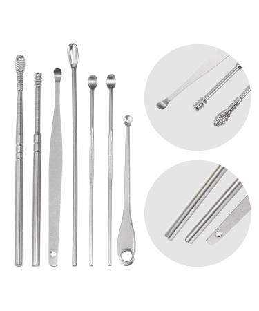 VOCOSTE 7Pcs Stainless Steel Ear Cleansing Tool Set with Titanium Storage Case - Buy Online on GoSupps.com