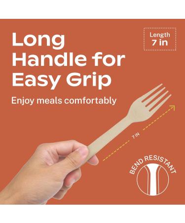 CORAL 100% Compostable Spoons - 120 Heavy Duty No Plastic Spoons (6.5 inch) - Break-Resistant with Smooth Edges Eco-Friendly Alternative to Plastic Cutlery - Biodegradable & Disposable Spoons - Buy Online on GoSupps.com