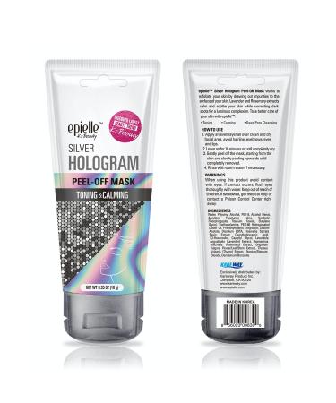 Epielle Hologram Peel Off Face Masks | Glitter Peel Off Mask - Toning & Calming | 8 Variety Packs (Single-Use Testers) Assorted Hologram 4 Pack - Ships Internationally - Buy Online on GoSupps.com