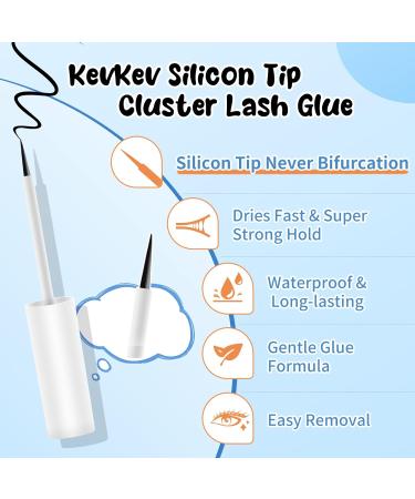 KevKev Lash Glue Black 7ml - Quick Dry Super Strong Hold | Waterproof Formaldehyde-Free & Cruelty-Free Adhesive for DIY Lashes - Buy Online on GoSupps.com