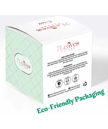 7Leaves Nature Premium Jasmine Bath Bombs - Large 6oz Fizzies for Skin Moisturizing & Relaxing Spa Bath - Handmade Gift Idea for Mother's Day, Valentine's, Anniversary, Christmas - Buy Online on GoSupps.com