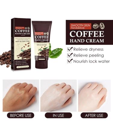 KOAHDE Coffee Natural Moisturizing Hand Cream Nourishing Hand Cream Intensive Moisture Hand Cream Coffee Brighten Hand Cream Coffee Hand Creams Handcream for Women Mini Size Brighten Hand Moisturizer - Buy Online on GoSupps.com