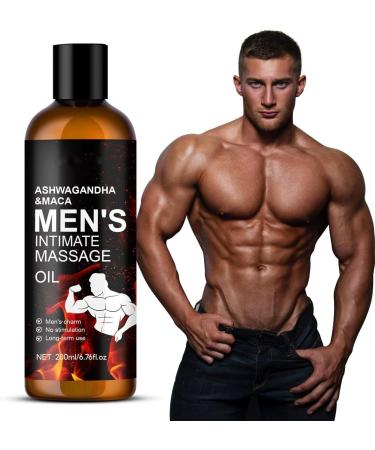 XJBD Day Night Body Oil for Men with Ashwagandha & Maca - 200ml Natural Body Massage Oil for Couples Natural Intimate Massage Oil for Private Care Relaxation & All Skin Types - Buy Online on GoSupps.com