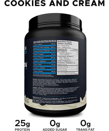 Revolution Nutrition High Whey Protein Powder Whey Isolate Gluten Free Lean Muscle Mass For Men & Women 25g of Protein Per Scoup 908 g 24 Servings (Cookies and Cream 2 Pound) Cookies and Cream 2 Pound - Buy Online on GoSupps.com
