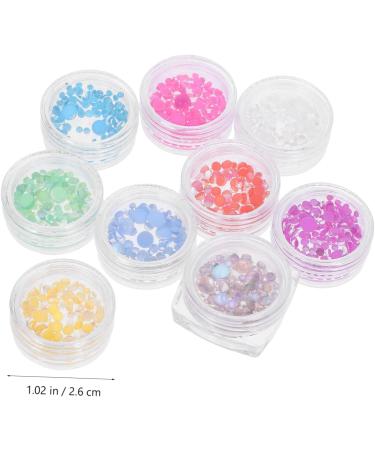 VINTORKY 9 Boxes Nail Decoration Jewelry Nail Beads Small Beads Nail Art Beads Kit Mini Beads Gems for Nails Jewels for Nails Gemstones for Nails Beads for Makeup Candy Glass Decorations - Buy Online on GoSupps.com