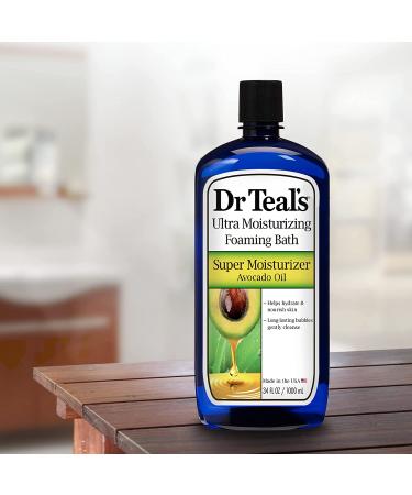 Dr Teal's Super Moisturizer Avocado Oil Foaming Bath, 34 fl oz - Pack of 4 - Buy Online on GoSupps.com