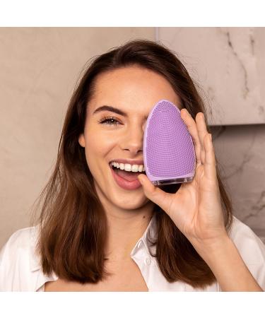 Buy Silkn Bright Facial Cleaning Brush - Silicone Waterproof Rechargeable Gentle Peeling & Massage Hygienic Deep Cleaning in Violet - International Shipping Available - Buy Online on GoSupps.com