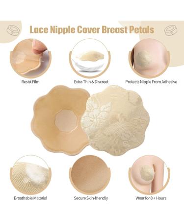 Okela Breast Lift Tape - Sweat Proof Instant Boobytape Lift for Athletic Support - Nude Lace Cover Included - Buy Online on GoSupps.com