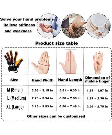 Rehabilitation Robot Gloves Patients with Hand Dysfunction to Conduct Independent Rehabilitation Training Stroke Hand Splint Finger Orthosis(Size:M Color:Left) Medium Left - Buy Online on GoSupps.com