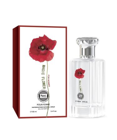 Hybrid & Company Magic Flower Pour Femme Eau De Parfum Natural Spray Vaporisateur 3.4FL.OZ