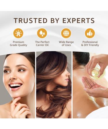 Organic Fractionated Coconut Oil (8 oz) Premium Grade Non-GMO Cold Pressed | 100% Pure Fractionated Coconut Oil for Skin Face Hair Soap Making | Ideal Carrier for Essential Oils | 8 FL OZ - Buy Online on GoSupps.com