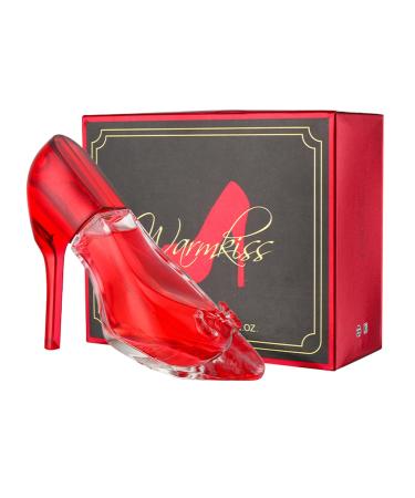 High Heel Perfume for Women - 1.7oz (50ml) Eau de Toilette Spray Long-Lasting Floral Fruity Fragrance Unique High Heel Bottle Gift for Her One Size Red
