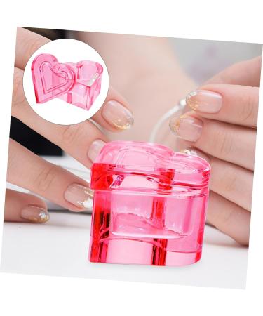 minkissy Diamond Dappen Dish Nail Dappen Dish Liquid Powder Crystal Cup Nail Liquid Bowl Nail Liquid Cup Nail Art Glass Cup Kickstand Glass Nail Dish Cup Nail Supplies Acrylic Crystal Glass Pink - Buy Online on GoSupps.com