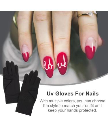 Beaupretty 4 Pairs UV Nail Gloves UV Protection Gloves Salon Anti UV Gloves Manicure Gloves - Buy Online on GoSupps.com
