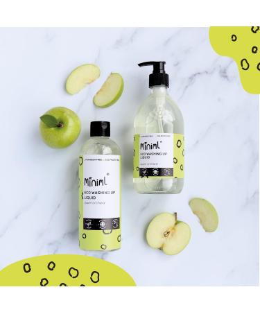 Miniml Eco Washing Up Liquid 3 x 500ml - Apple Orchard Scented Non Bio & Skin Sensitive Friendly Dish Wash Cleaner that's Plant Based Vegan & Cruelty Free - Natural Cleaning Products (150 Washes) - Buy Online on GoSupps.com